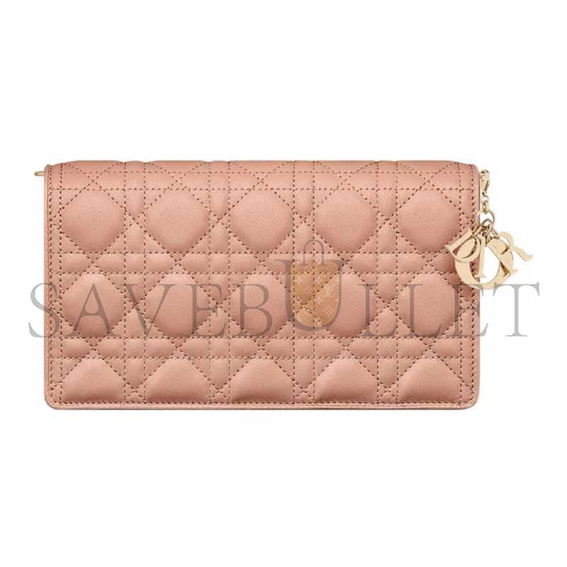 DIOR LADY DIOR POUCH WITH CHAIN S0204ONMJ-M49P (22*13*5cm) 